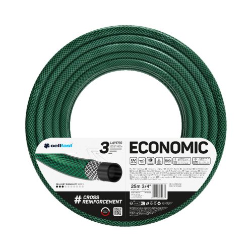 CELLFAST Locsolótömlő 3 rétegű ECONOMIC 3/4" 25 m