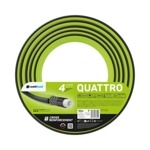 CELLFAST Locsolótömlő 4 rétegű QUATTRO 1" 10 m