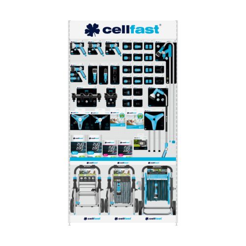 CELLFAST Display 1 elemes fém ERGO 122 × 62 × 228 cm
