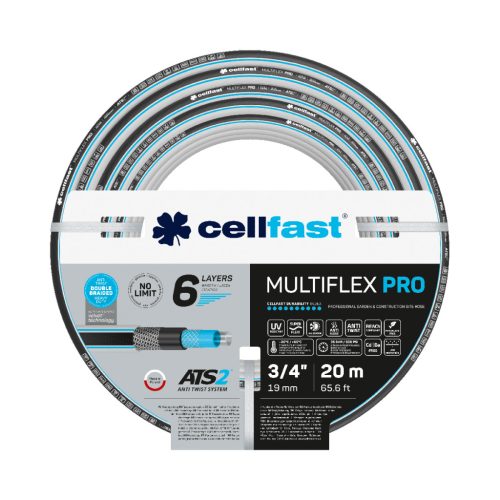 CELLFAST Locsolótömlő 6 rétegű MULTIFLEX ATSV 3/4" 20 m