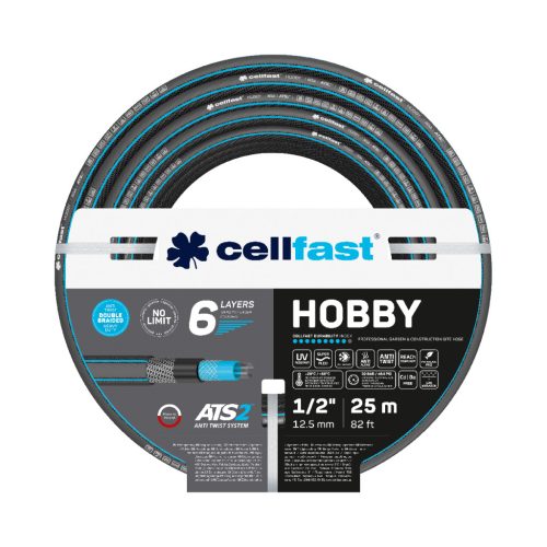 CELLFAST Locsolótömlő 6 rétegű HOBBY 1/2" 25 m