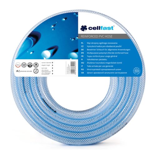 CELLFAST Technikai tömlő megerősített PVC, többcélú 12,5 x 3,0 mm 50 m