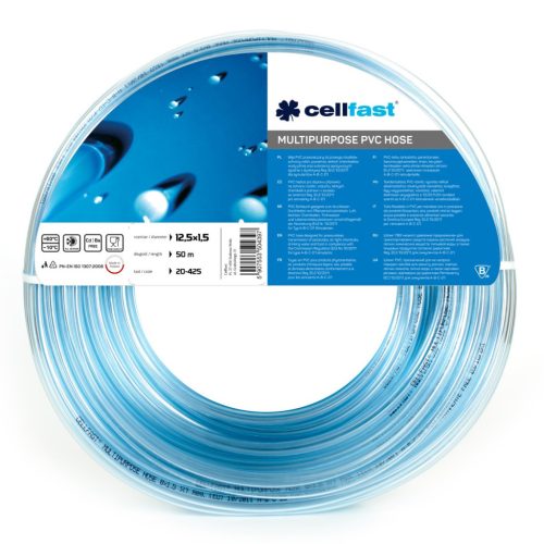 CELLFAST Technikai tömlő PVC, többcélú 12,5 x 1,5 mm 50 m