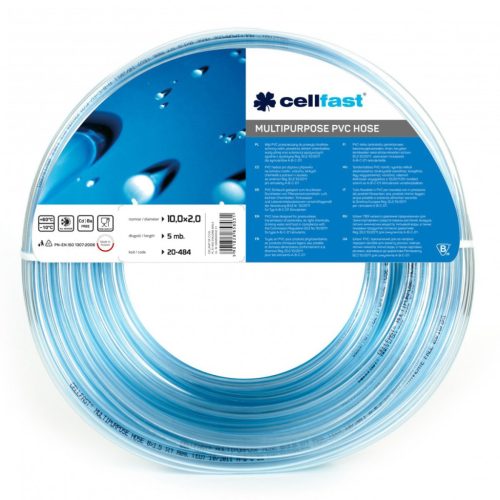 CELLFAST Technikai tömlő PVC, többcélú 10,0 x 2,0 mm 5 m
