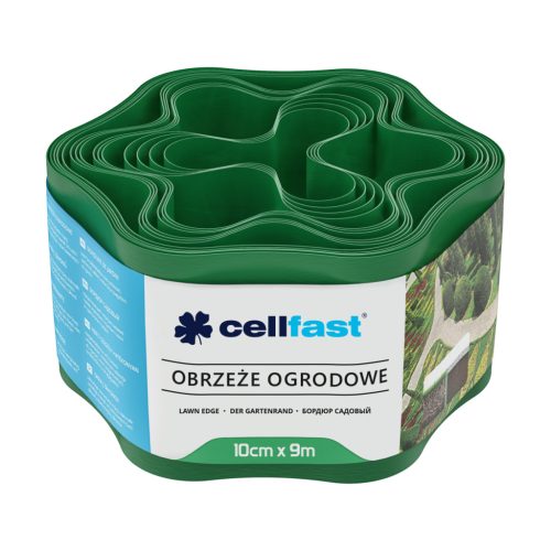 CELLFAST Ágyásszegély hullámos 10 cm x 9 m zöld