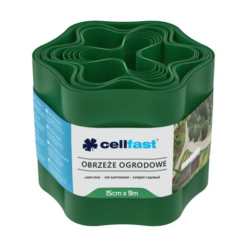 CELLFAST Ágyásszegély hullámos 15 cm x 9 m zöld