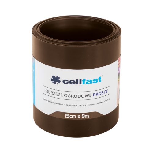 CELLFAST Ágyasszegély egyenes 15 cm x 9 m barna