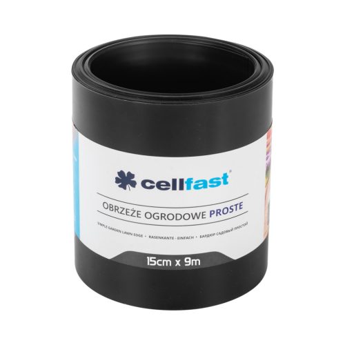 CELLFAST Ágyasszegély egyenes 15 cm x 9 m fekete