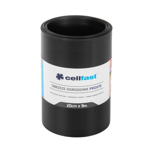 CELLFAST Ágyasszegély egyenes 20 cm x 9 m fekete
