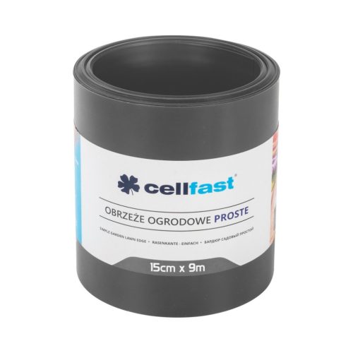 CELLFAST Ágyasszegély egyenes 15 cm x 9 m grafit