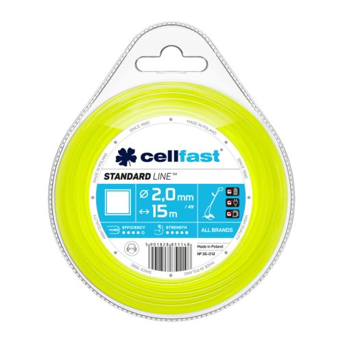 CELLFAST Damil szögletes STANDARD 2,0 mm x 15 m