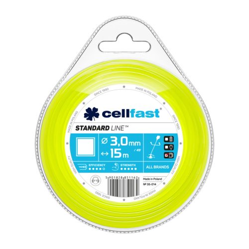CELLFAST Damil szögletes STANDARD 3,0 mm x 15 m