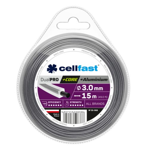 CELLFAST Damil szögletes DUAL PRO 3,0 mm 15 m 