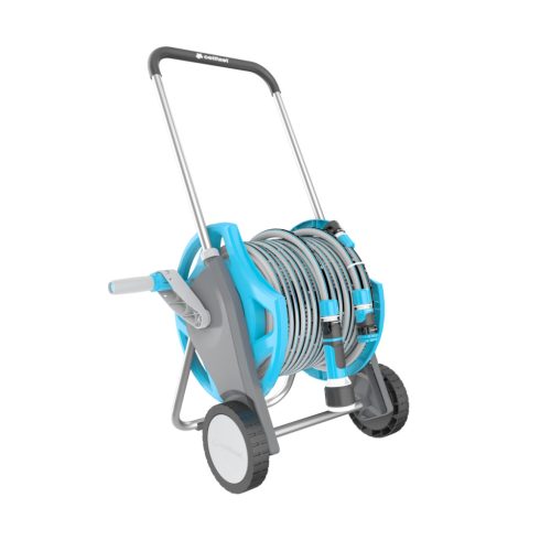 CELLFAST Tömlőkocsi szett DISCOVER ERGO 1/2" 25 m (kocsi, tömlő, csatlakozók)